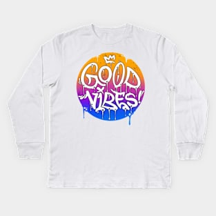 Good vibes! Kids Long Sleeve T-Shirt